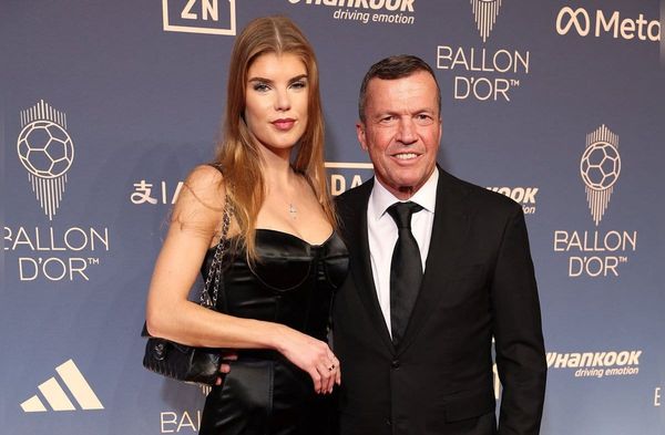Lothar Matthäus und seine Freundin Theresa Sommer feierten Harry Kane beim Ballon d'Or.