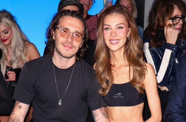 Brooklyn Beckham und Ehefrau Nicola besuchten die Balenciaga-Show bei der Pariser Fashion Week, aber nicht die Show von Vict…