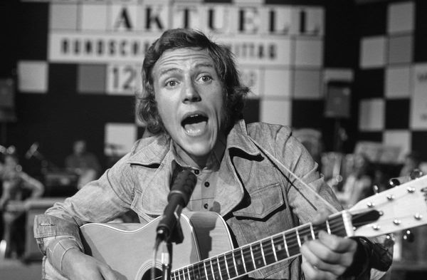 Michael Thilo bei einem Fernsehauftritt im Jahr 1975.