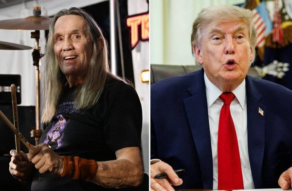 Nicko McBrain hält offenbar nicht viel von Donald Trump.