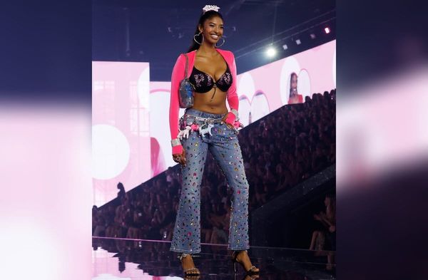 Natalia Bryant auf dem Laufsteg der "Victoria's Secret"-Show.