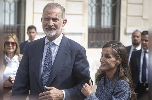König Felipe und Königin Letizia bei ihrem Besuch in Ceuta.