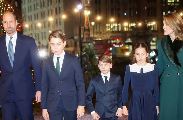 Ein anderer Auftritt als Familie (v.l.): Prinz William, Prinz George, Prinz Louis, Prinzessin Charlotte und Prinzessin Kate.