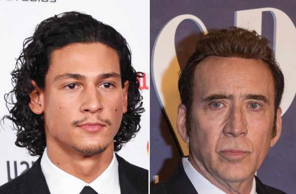 Emilio Sakraya (l.) dreht einen Film mit Nicolas Cage.