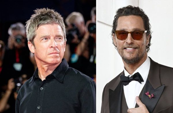 Noel Gallagher (l.) ist ein Fan von Schauspielstar Matthew McConaughey.