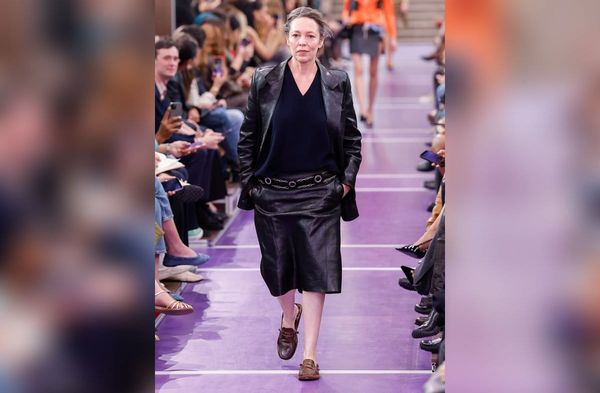 Olivia Colman in Paris.