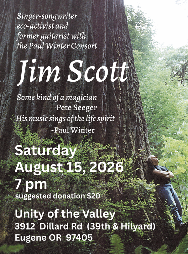 Jim Scott Concert, August 15!