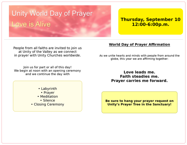 Unity World Day of Prayer