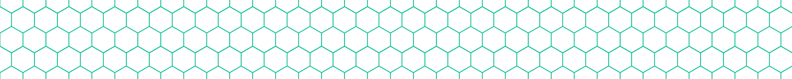 Spacer with tessalated hexagons