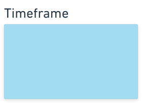 Blue sticky note with label ‘Timeframe’