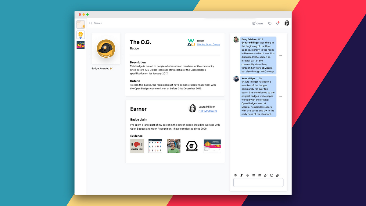 Endorsement using Open Badges and Community Recognition