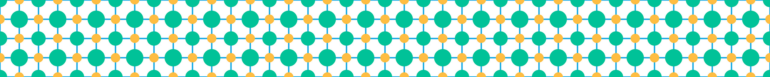 Abstract pattern of circles using WAO’s brand colours
