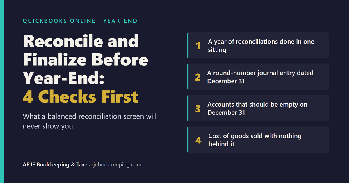Reconcile and Finalize Before Year-End: 4 Checks First