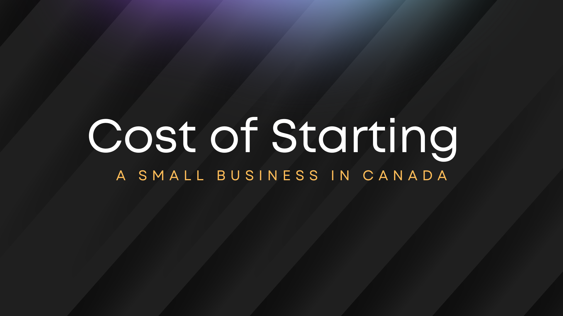 Cost of Starting A Small Business
