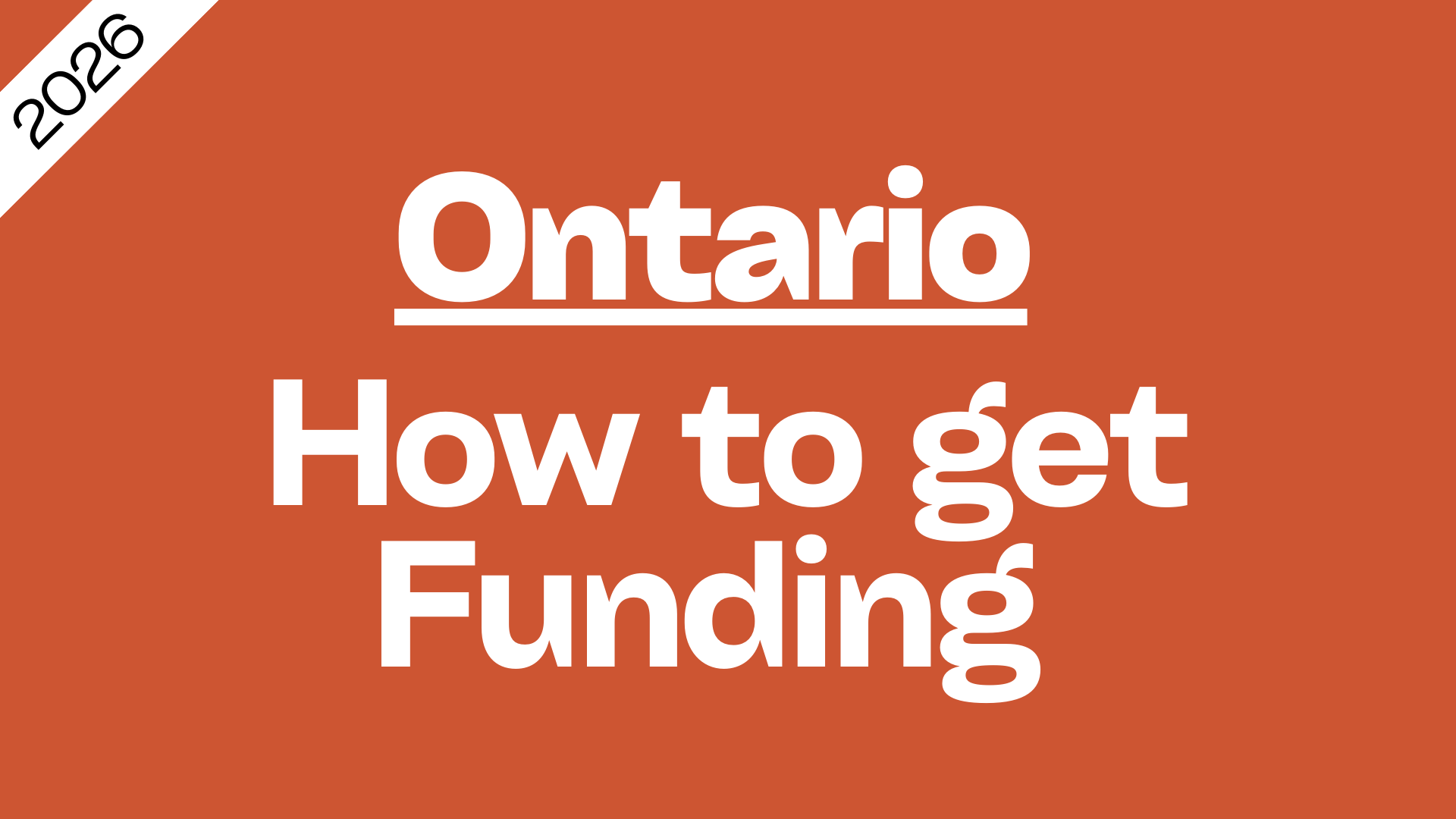 How To Get Funding For Your Small Business in Ontario