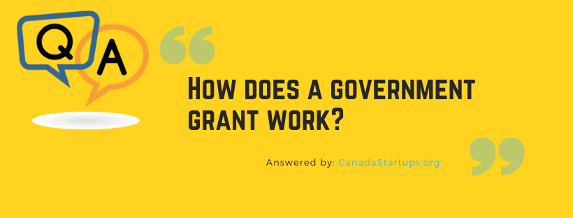 How does a government grant work?