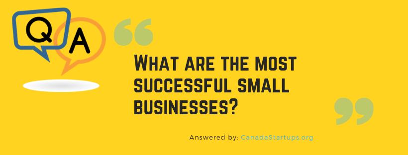 What are the most successful small businesses?