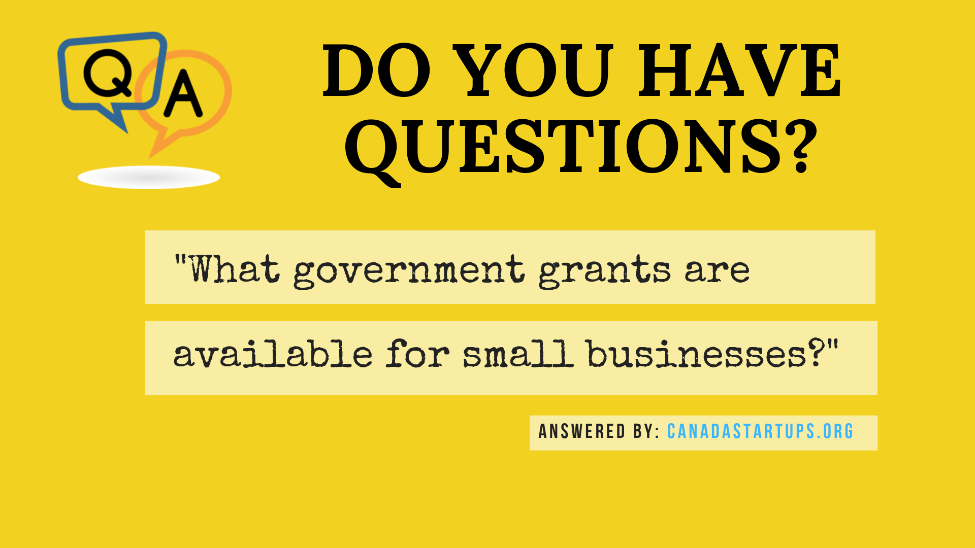 What government grants are available for small businesses?