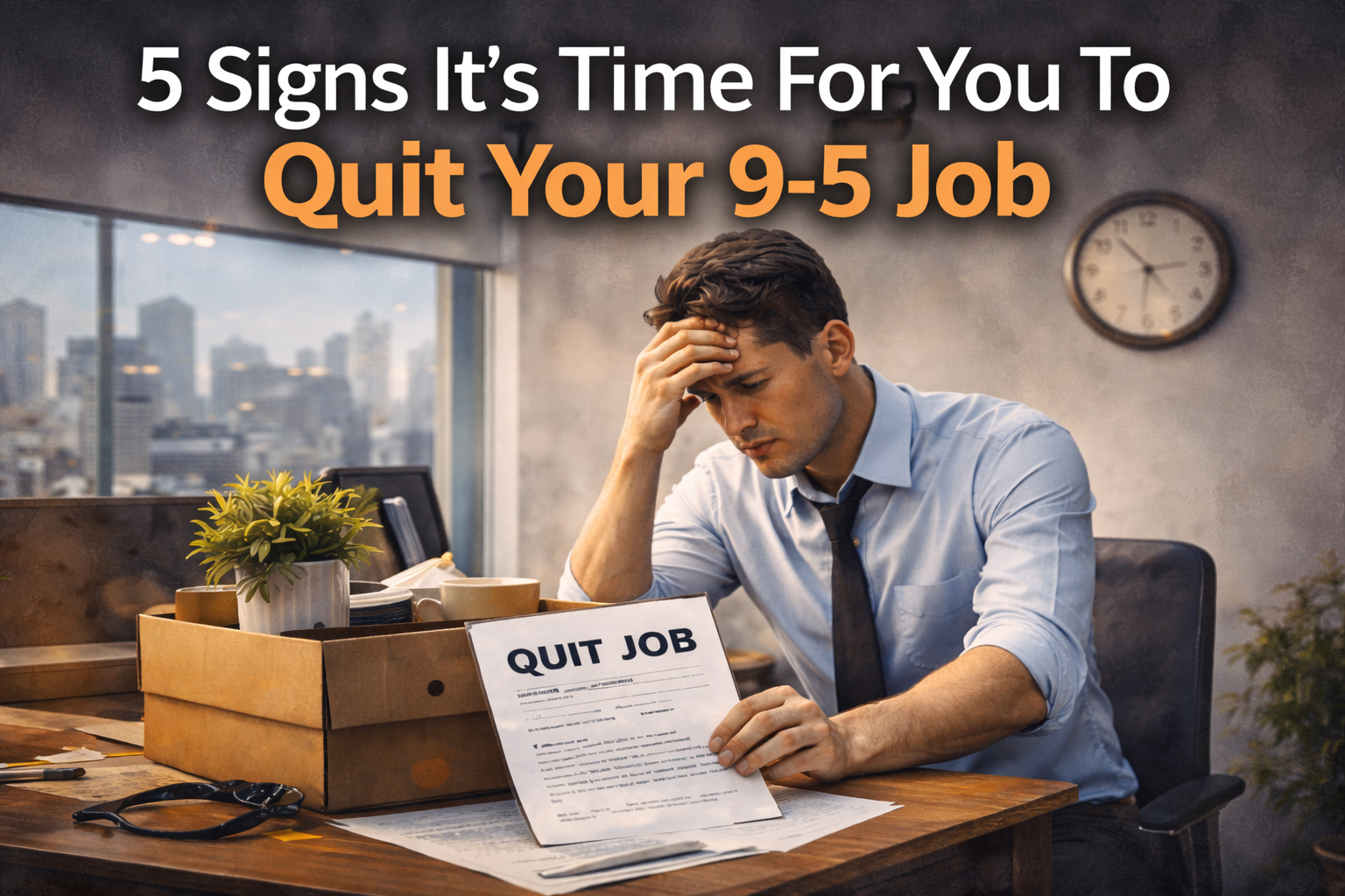 5 Signs It's Time For You To Quit Your 9-5 Job