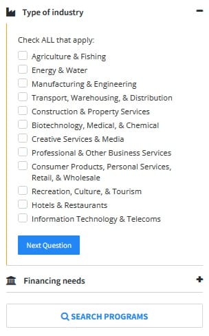 Alberta business funding
