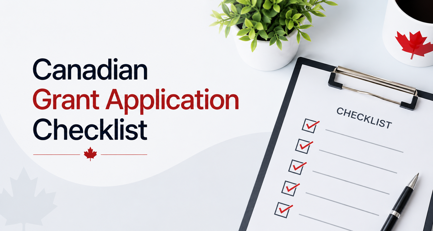 Canadian Grant Application Checklist