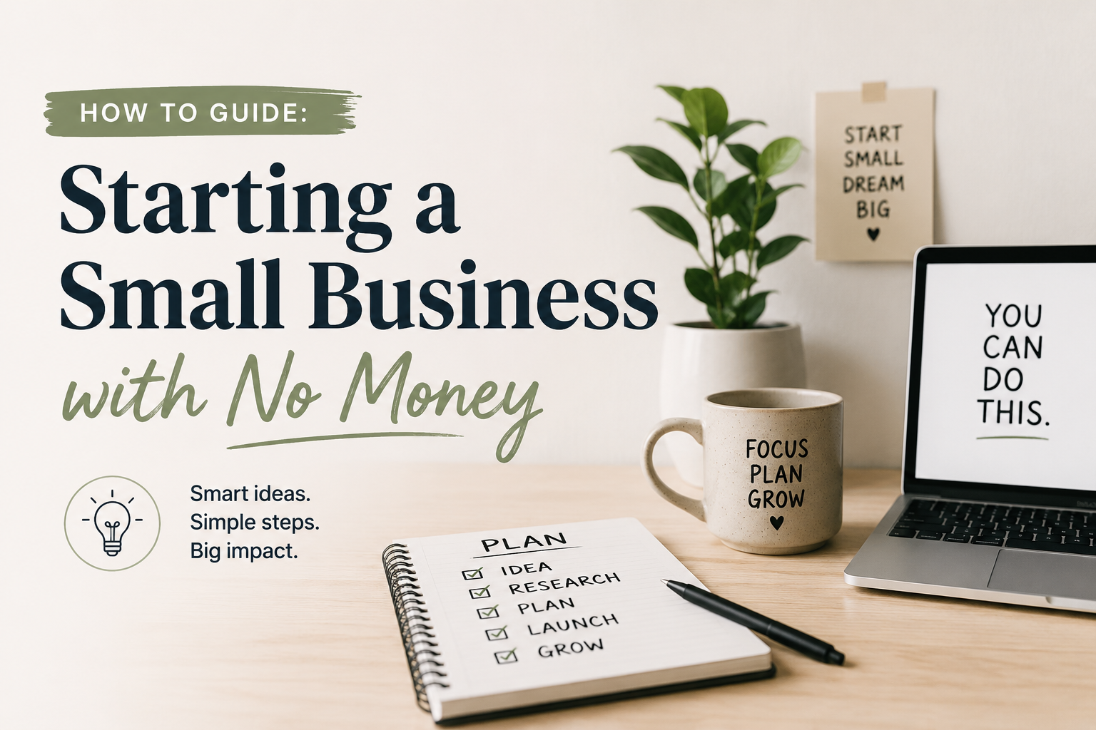 How to Guide: Starting a Small Business with No Money