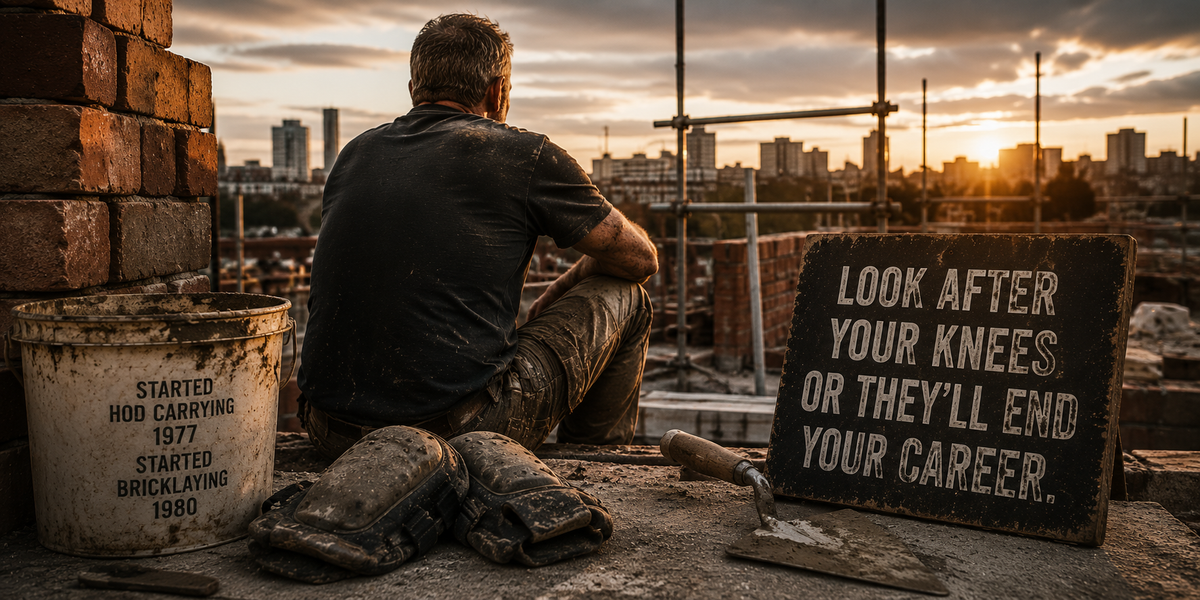 What a 63-Year-Old Bricklayer Wishes He'd Known About His Knees at 25