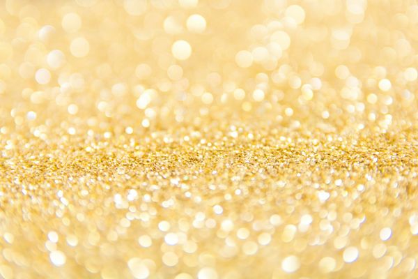 Gold glitter close up