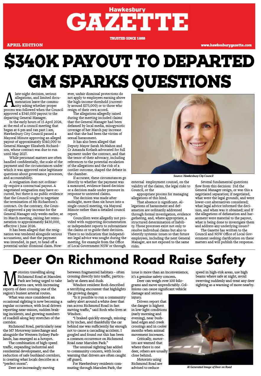 Hawkesbury Gazette — April 2026