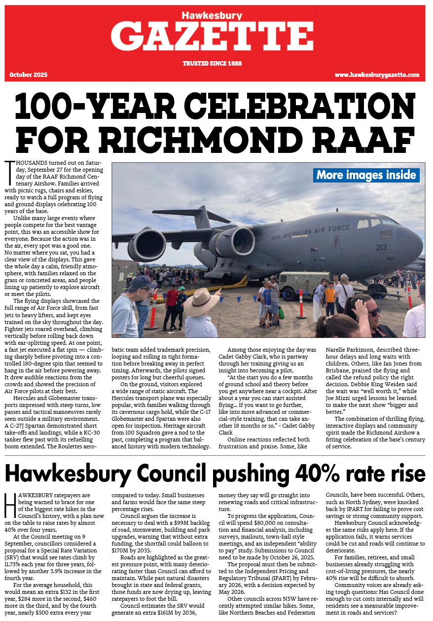 Hawkesbury Gazette — October 2025