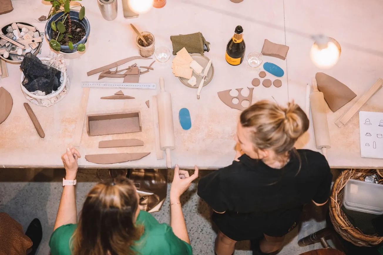 Young women dive into a world of tactile art tomorrow