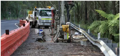 Slope Repairs Resume on Bells Line of Road at Mount Tomah