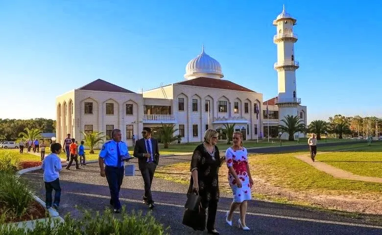 The mosque beside the road