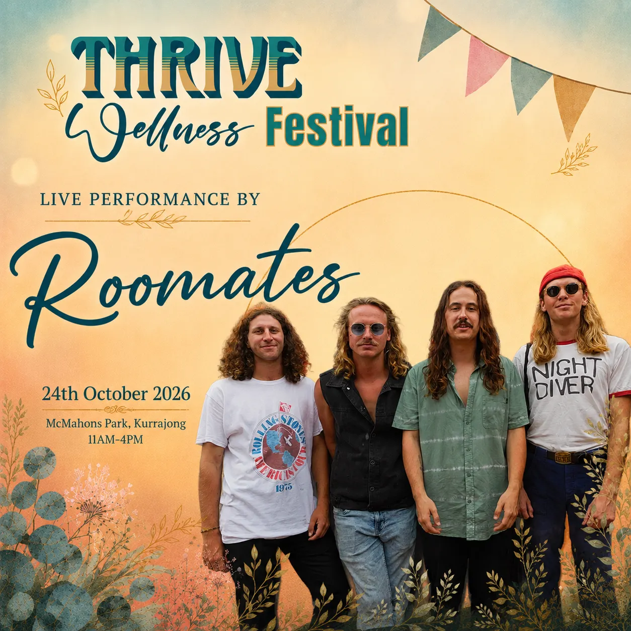 From Wollongong to Kurrajong: Roomates bring their new-wave pub rock to the Hawkesbury