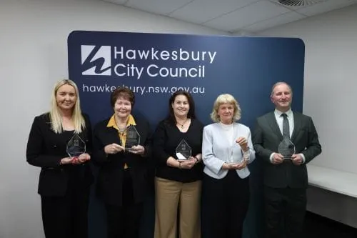 Five Hawkesbury councillors recognised for long service