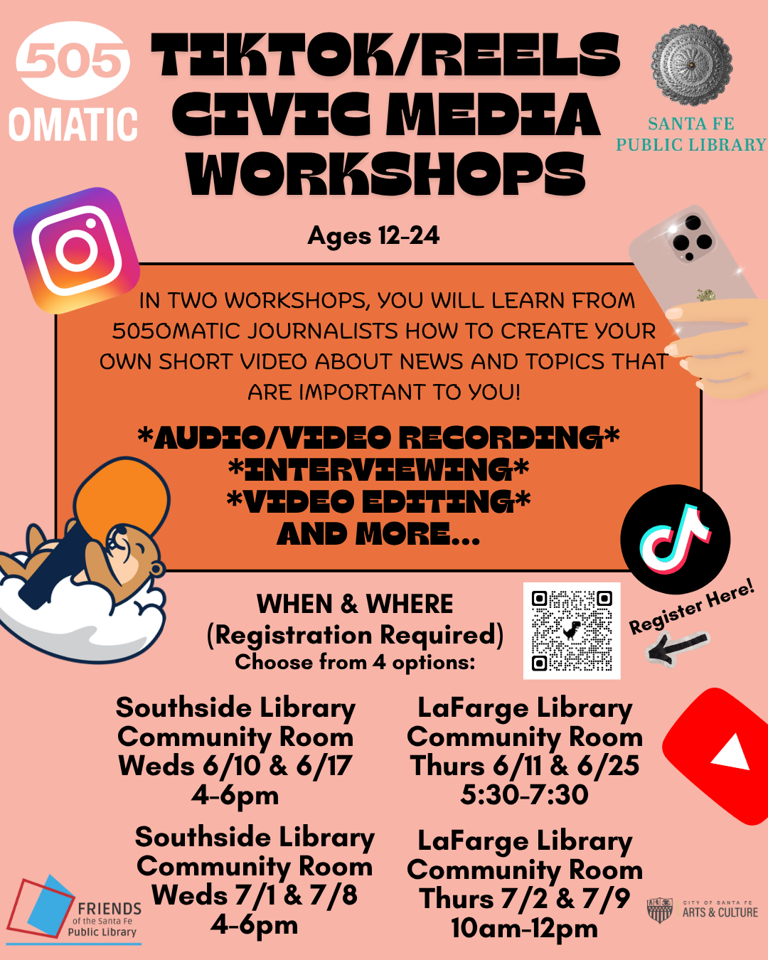 Learn How To Make Little Videos with 505OMATIC at the Santa Fe Library