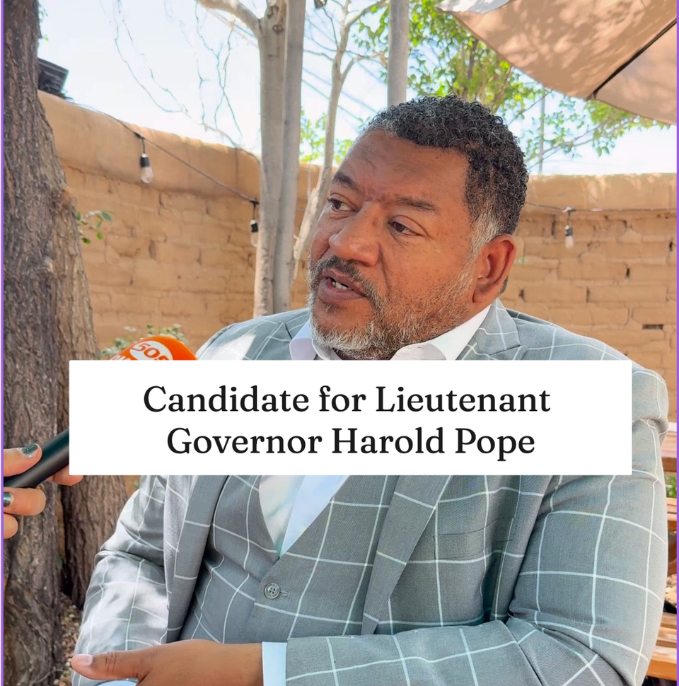 51% of PNM, Guaranteed Basic Income, No Corporate PAC Money. Harold Pope's Running for Lt. Gov