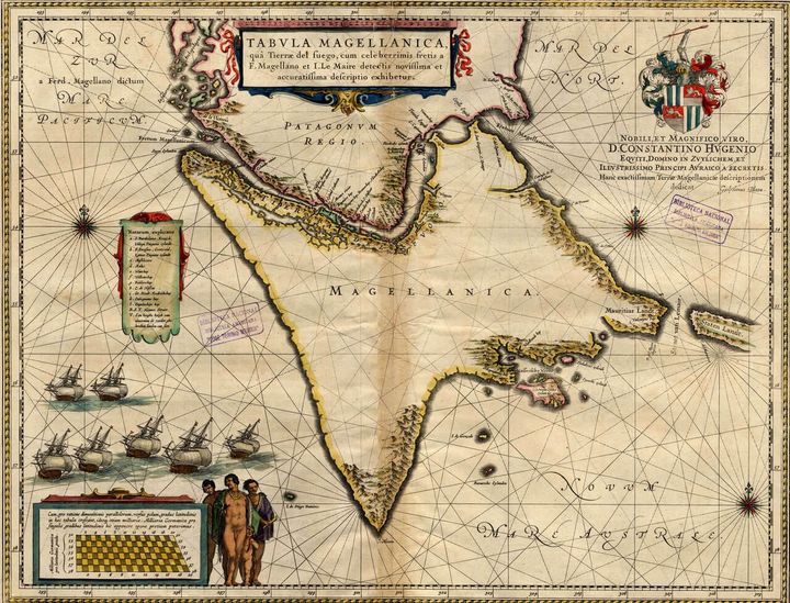 Las expediciones por el Amazonas, Chile y el Estrecho de Magallanes