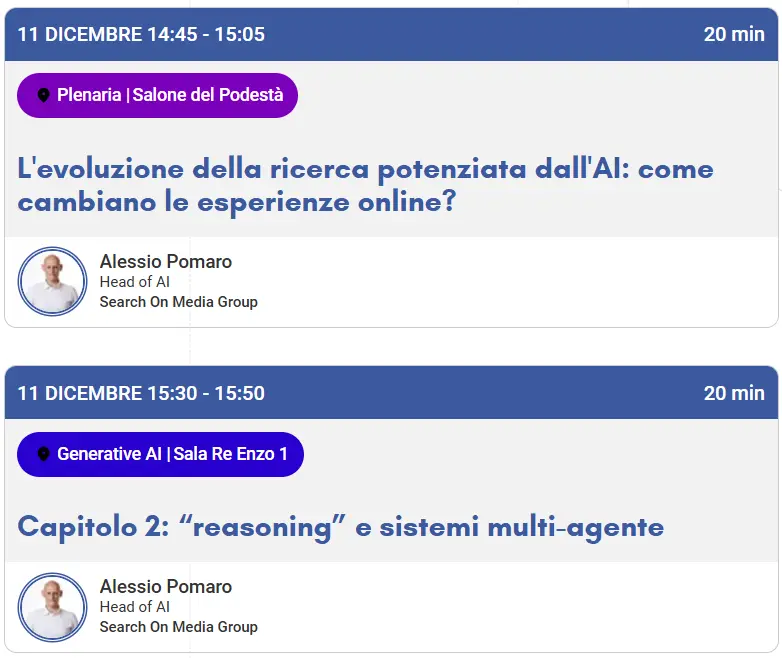 Alessio Pomaro: interventi al Search Marketing Connect 2024