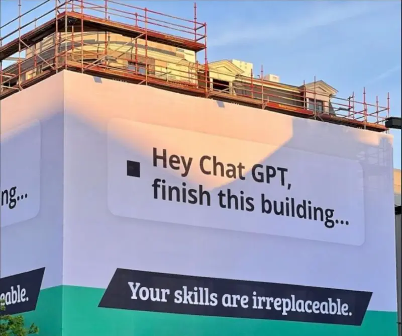 Hey ChatGPT, finish this building