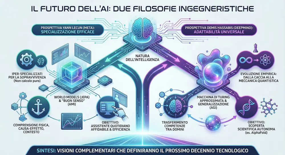 Demis Hassabis e Yann LeCun: i sistemi di AI del futuro