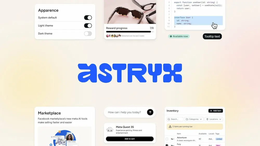 Astryx: il design system open source di Meta