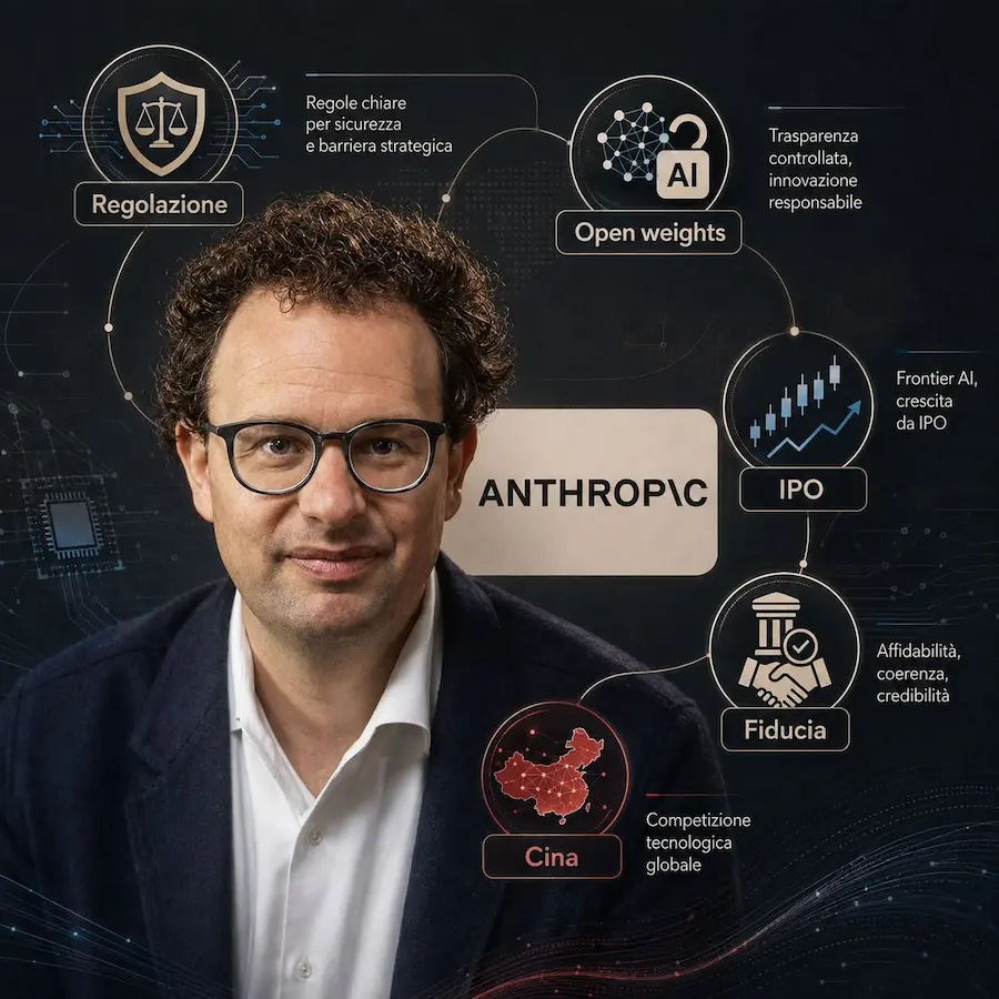Dario Amodei tra regolazione dell’AI, interessi di Anthropic e competizione globale