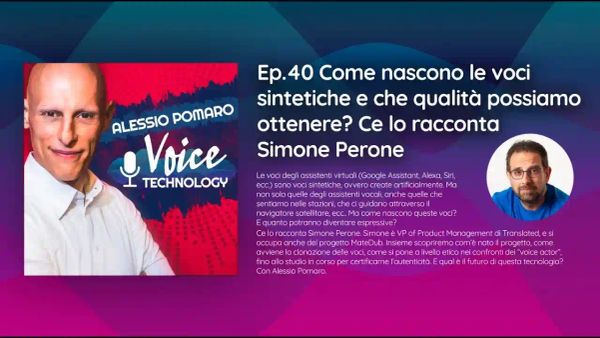 Le voci sintetiche di MateDub: intervista a Simone Perone