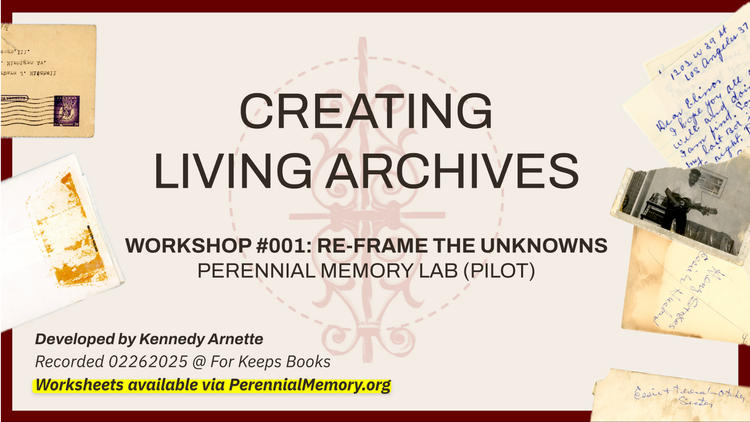 Workshop: Creating Living Archives (Video Demo)