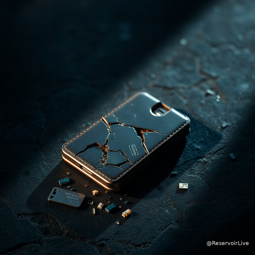Représentation d'un portefeuille matériel Coldcard avec symbole de vulnérabilité et cadenas, illustrant l'exploit de sécurité