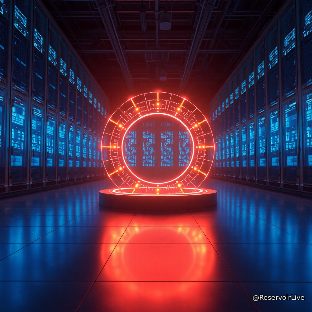 Logo Circle et illustration de la blockchain Arc avec symboles de stablecoins et validateurs institutionnels