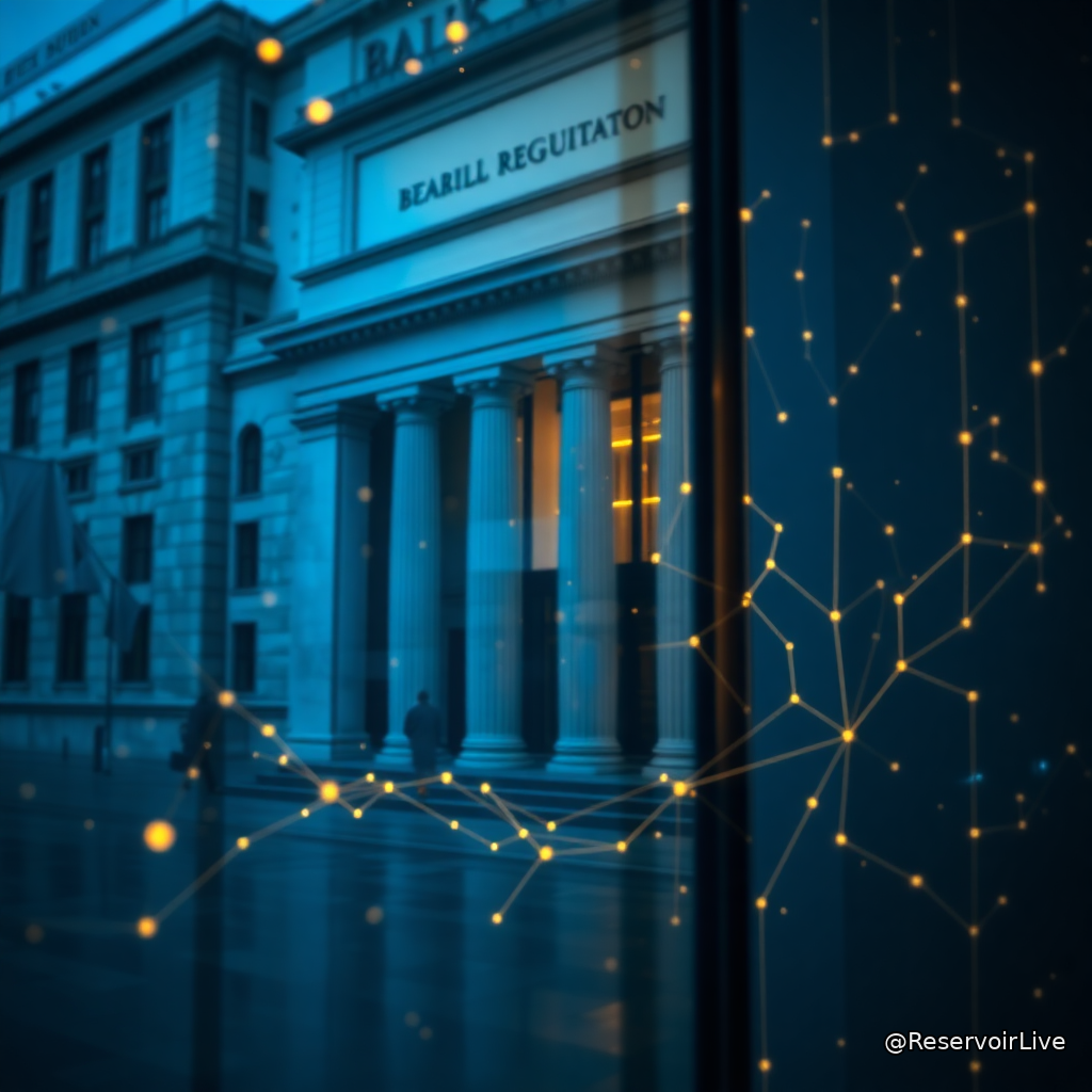 Représentation conceptuelle de la modernisation des règles SEC sur les agents de transfert et la blockchain