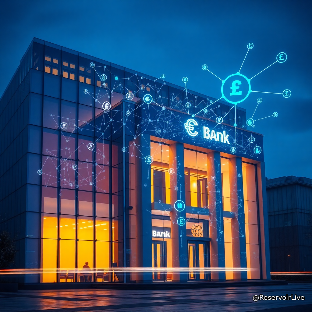 Illustration conceptuelle : U.S. Bank teste un stablecoin pour les transferts transfrontaliers via blockchain