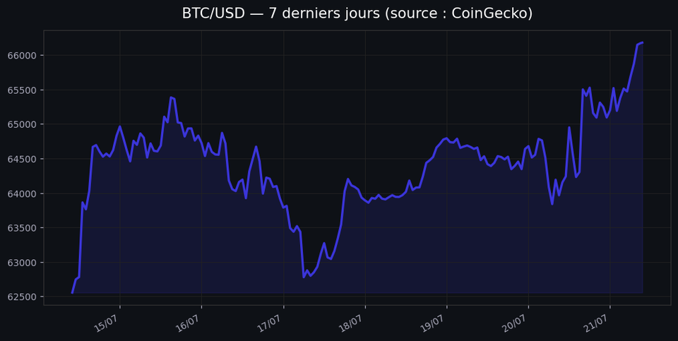 ETF Bitcoin : 5 jours d'entrées consécutives depuis le printemps